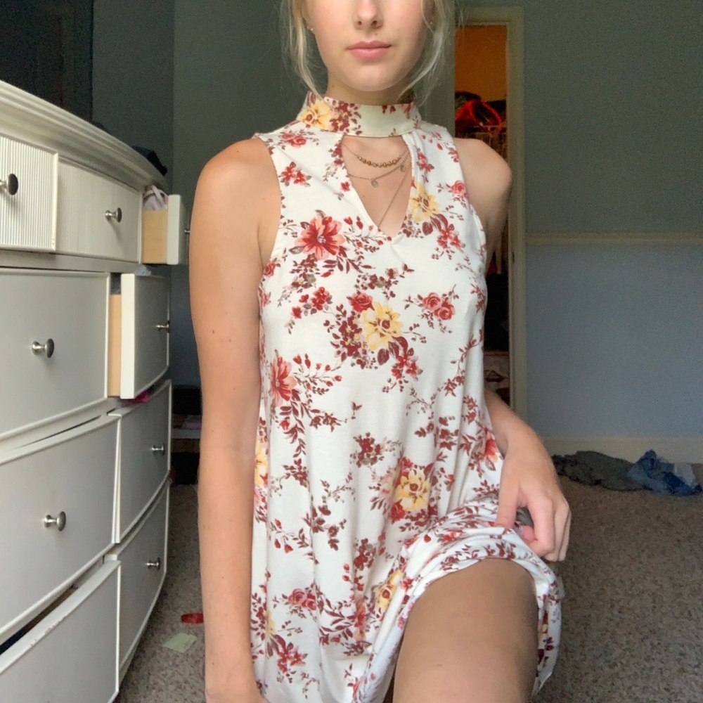 Love, fire Choker Dress